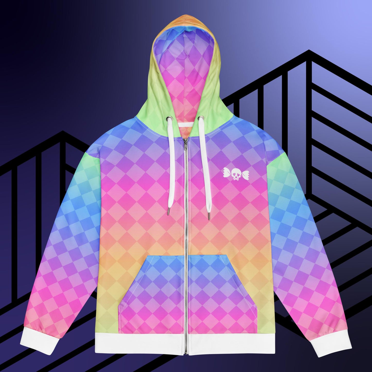 White Tiger Spiderweb Zip hoodie
