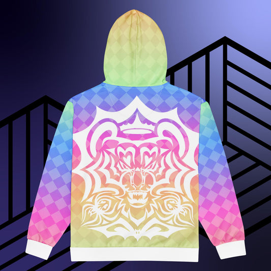 White Tiger Spiderweb Zip hoodie